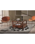 LOW TABLE SQUARE WALNUT POOR ART