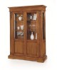 VITRINE CABINET BIBLIOTHÈQUE CRAFTED BOIS BASSANO 2 PORTES