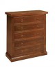 DRAWER CHEST OF WOOD 5 cinquino POOR ART WITH WALNUT VENETA