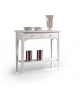 CONSOLE TABLE 2 DRAWERS LACCATA WHITE WOOD INPUT L. 90 cm