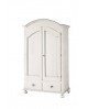 ARMADIO 2 ANTE LEGNO LACCATO BIANCO COUNTRY PROVENZALE SUPER PROMOZIONE