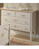 COMO CHEST WOOD DECORATED BY HAND PAINTED ANTIQUE COUNTRY COLLECTION
