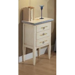 BEDSIDE DRAWER WOOD DECORATED BY HAND PAINTED ANTIQUE COUNTRY COLLECTION