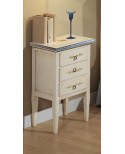 BEDSIDE DRAWER WOOD DECORATED BY HAND PAINTED ANTIQUE COUNTRY COLLECTION