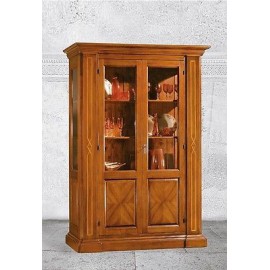 VETRINA 2 ANTE INTARSIATA