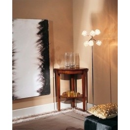 TAVOLO CONSOLLE ANGOLO MASSELLO NOCE