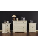 IN OFFERTA COMO' LEGNO 4 CASSETTIAVORIO ANTICATO - BIANCO X CAMERA DA LETTO
