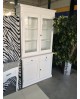 CRISTALLIERA SHOWCASE 2 DOORS 2 DRAWERS DRESSER + LIFT WITH MATT WHITE - WOOD -