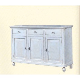 CREDENZA NAPOLETANA BASE COLORE BIANCO ANTICATO INVECCHIATO