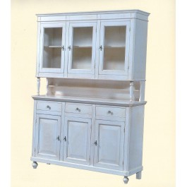 Armario NAPOLETANA BASE + ELEVADOR almacenaje antigüedad blanco envejecido