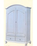 SCHRANK ANTIK WEISS HOLZ GEALTERTER - LANDART