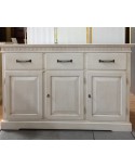 CREDENZA BIANCO ANTICATO VENEZIANOLEGNO MASSELLO
