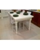 TAVOLO LEGNO COLORE BIANCO OPACO ALLUNGABILE