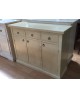 CREDENZA CREDENZINA COLORE AVORIO ANTICATO - LEGNO - VARI COLORI