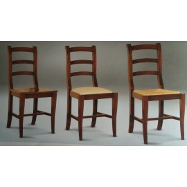 SEDIA LEGNO SEDUTA LEGNO - IMBOTTITA E PAGLIA -