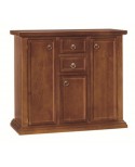 CREDENZA LEGNO ARTE POVERA COLORE NOCE SCURO