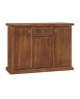 CREDENZA LEGNO ARTE POVERA COLORE NOCE SCURO