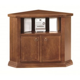 PORTA TV LEGNO ARTE POVERA COLORE NOCE SCURO