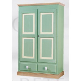 ARMADIO LEGNO MASSELLO DECORATO A MANO COUNTRY VENETO