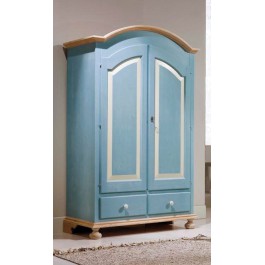 ARMADIO LEGNO MASSELLO DECORATO A MANO COUNTRY VENETO