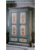 ARMADIO LEGNO MASSELLO DECORATO A MANO COUNTRY VENETO