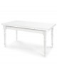 MATT BLANC TABLE EXTENSIBLE 140/220 X 80 BOIS LAQUÉ BLANC