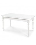 MATT BLANC TABLE EXTENSIBLE 140/220 X 80 BOIS LAQUÉ BLANC