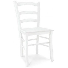 4 PEZZI SEDIA LEGNO COLORE BIANCO OPACO SEDUTA LEGNO X CUCINA SALA SALOTTO