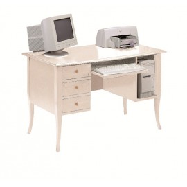 TABLE DESKTOP PC DOOR IN WOOD WITH IVORY COATED