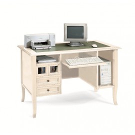 TABLE DESKTOP PC DOOR IN WOOD WITH IVORY COATED