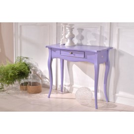 CONSOLA DE MADERA EN FIN. CERATA color de la lavanda VARIOS COLORES