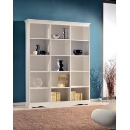 BIBLIOTHEK IN HOLZ WEISS aufgelesen - Verschiedene Farben