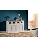 CREDENZA COUNTRY AMERICANO IN LEGNO COLORE BIANCO SPIGOLATO - VARI COLORI