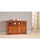 CREDENZA IN LEGNO COLORE NOCE SCURO -L 130P50H 85