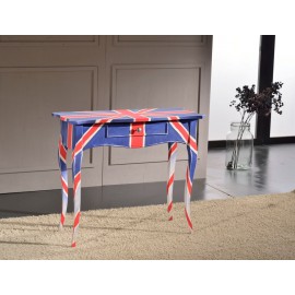 CONSOLA DE MADERA decorado a mano