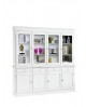 CRISTALLIERA VETRINA CREDENZA BIANCO OPACO LEGNO PRODOTTO VENETO X SALA CUCINA