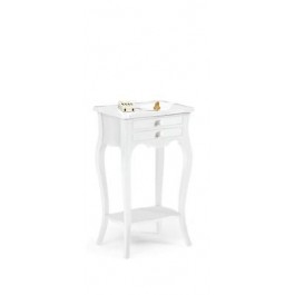 TAVOLINO COMODINO CASSETTIERA BIANCO OPACO LEGNO PRODOTTO VENETO