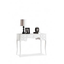 DESK CONSOLE TABLE WHITE MATT WOOD PRODUCTS VENETO