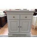 CREDENZA IN LEGNO COLORE TORTORA DECAPE SPAZZOLATA