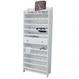 CANTINA PORTA BOTTIGLIE IN LEGNO COLORE BIANCO