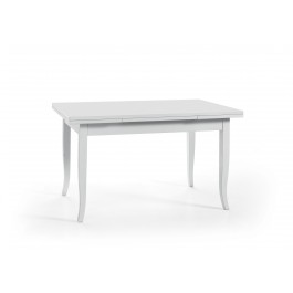 TAVOLO IN LEGNO 100X100 ALLUNGABILE COLORE BIANCO