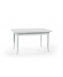 TAVOLO IN LEGNO 140X80 ALLUNGABILE COLORE BIANCO