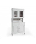 DRESSER CABINET BASE AND RAISED IN WOOD WHITE