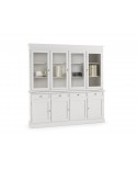 DRESSER CABINET BASE AND RAISED IN WOOD WHITE