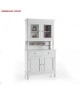 DRESSER CABINET BASE AND RAISED IN WOOD WHITE
