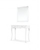 DESK CONSOLE TABLE WHITE MATT WOOD PRODUCTS VENETO