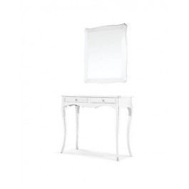 DESK CONSOLE TABLE WHITE MATT WOOD PRODUCTS VENETO