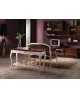 CONSOLE TABLE WITH WHITE WOOD gleaned BICOLORE WALNUT