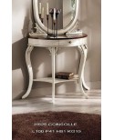 CONSOLLELEGNO TABLE WITH SOLID WHITE gleaned BICOLORE WALNUT