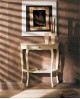 CONSOLLELEGNO TABLE WITH SOLID WHITE gleaned ANTICATO
